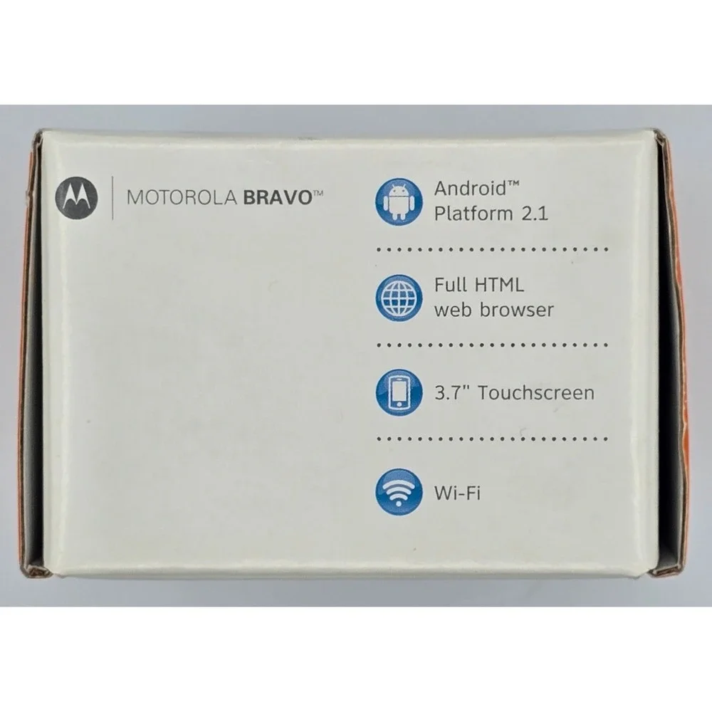 Rare Vintage Motorola Bravo MB520 AT&T Android 2.1 MOTOBLUR New Open Box NOS